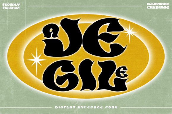 Ajegile Display Typeface for Bold Editorial Design
