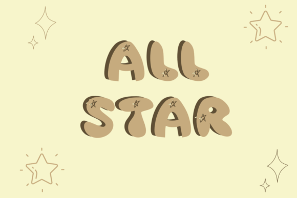 All Star: The Decorative Typeface for Scroll-Stopping Brand Content