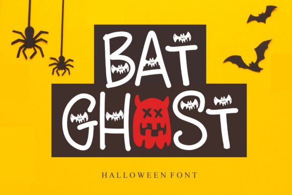 Bat Ghost: A Spooky Display Typeface for Seasonal Editorial Design