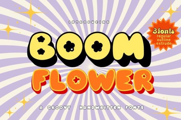 Boom Flower: The Playful Display Font for Scroll-Stopping Campaigns