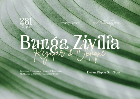 Bunga Zivilia: The Elegant Script Font for Modern Design