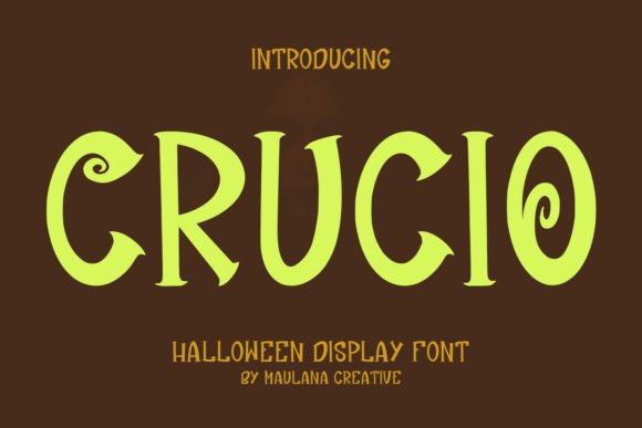 Crucio Display Font: Bold Style for Handmade Shop Branding