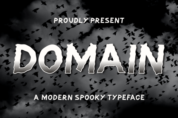 Domain Font for Spooky Halloween Branding and Marketing
