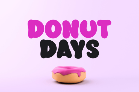Donut Days: The Bold Display Font for Playful Branding