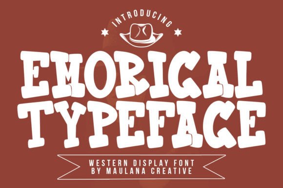 Emorical: The Bold Western Display Font for Creative Branding