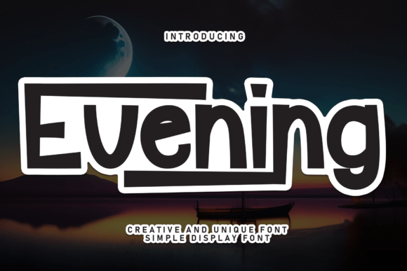 Evening: The Perfect Handwritten Display Font for Crafters