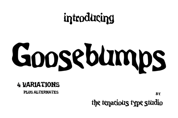 Goosebumps: The Premium Horror Display Font for Campaigns