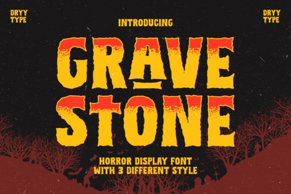 Gravestone: A Bold Display Font for Spooky Brand Identity