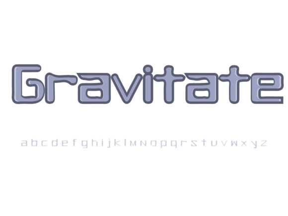 Gravitate: A Friendly Display Font for Modern Editorial Design
