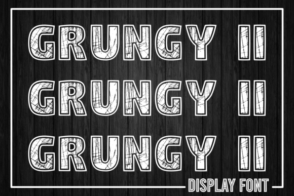 Grungy I I: The Bold Typeface for Rugged Brand Identity