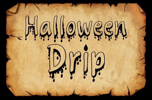 Halloween Drip: The Spooky Display Typeface for Viral Campaigns