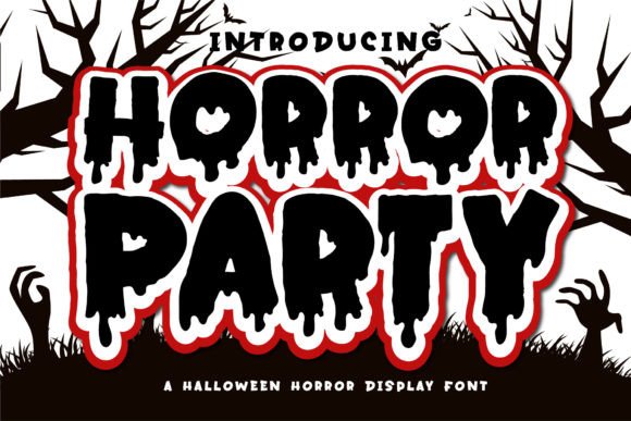Horror Party: The Spine-Chilling Display Font for Halloween Makers