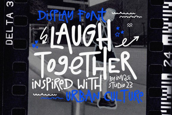 Laugh Together: The Dynamic Display Font for Bold Craft Projects