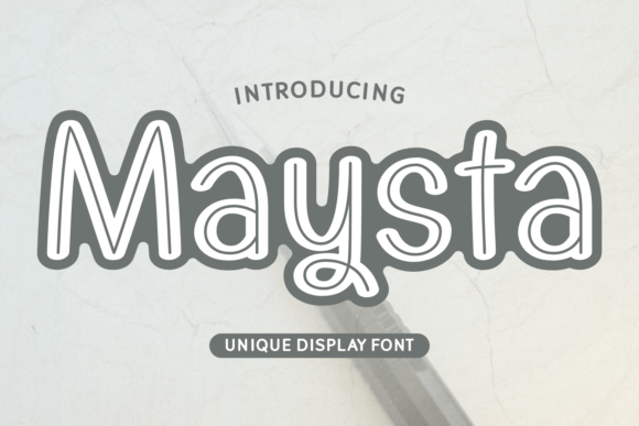 Maysta: The Vibrant Display Typeface for High-Impact Campaigns