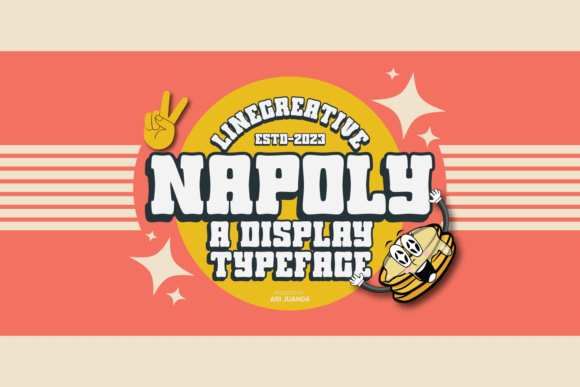 Napoly: The Retro Groovy Display Font for Editorial Design