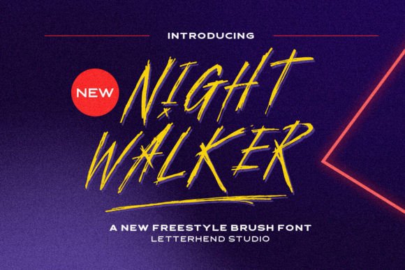 Night Walker: The Organic Brush Font for Handmade Branding