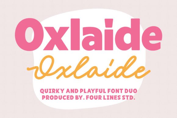Oxlaide: The Bold Playful Display Font for Handmade Creators