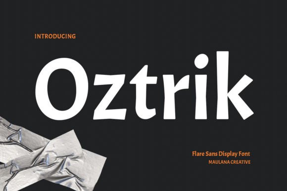 Oztrik: The Ultimate Soft Flare Display Font for Modern Design