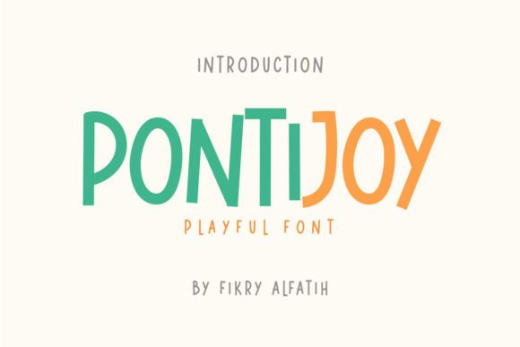 Pontijoy: The Playful Display Font for Memorable Branding