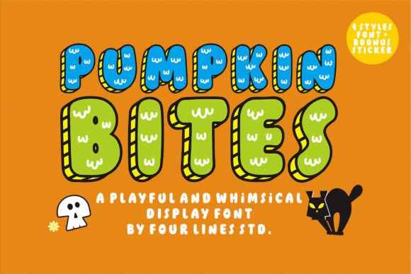 Pumpkin Bites: The Playful Display Font for Small Business Branding