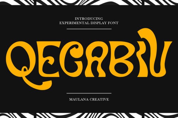 Qecabiv: The Bold Display Font for Creative Brand Identity