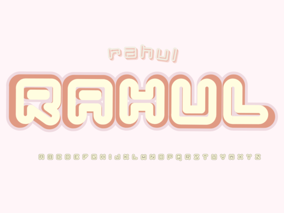 Rahul: The Quirky Display Font for Handmade Creations