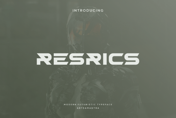 Resrics: The Futuristic Font for Bold Business Branding