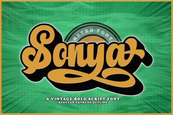 Sonya: The Vintage Retro Font That Elevates Your Brand