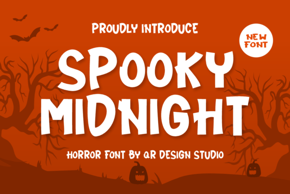 Spooky Midnight: A Bold Display Typeface for Editorial Impact
