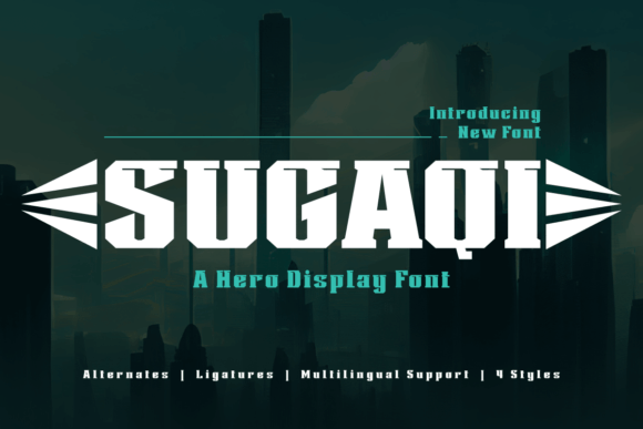 Sugaqi: The Superhero Display Font for Bold Campaigns