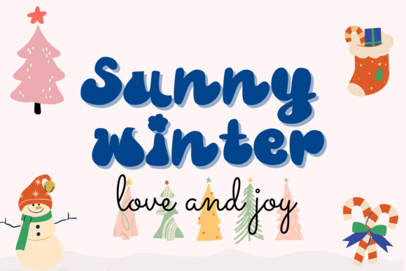 Sunny Winter: A Quirky Display Font for Sweet Branding Projects